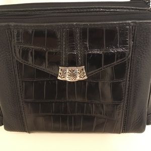 Brighton Crossbody Black Leather Bag